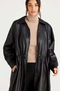 Brave + True Cloudy Day Raincoat in Black