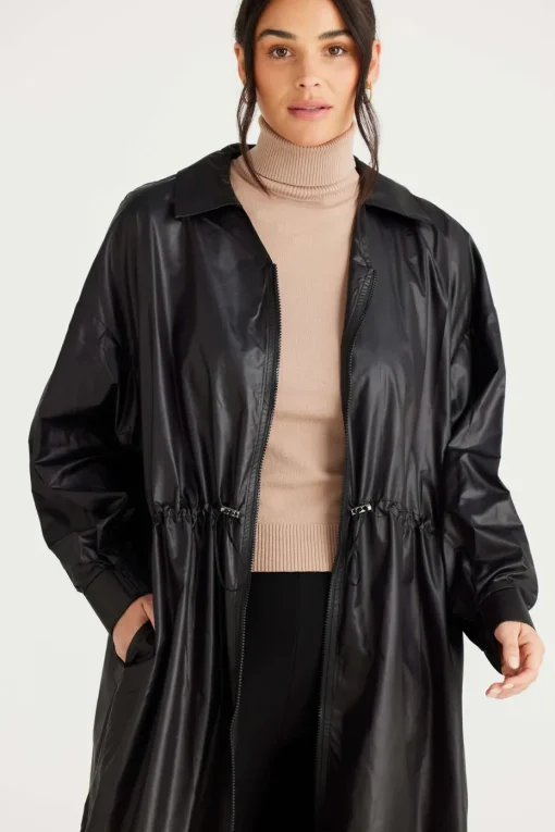 Brave + True Cloudy Day Raincoat in Black