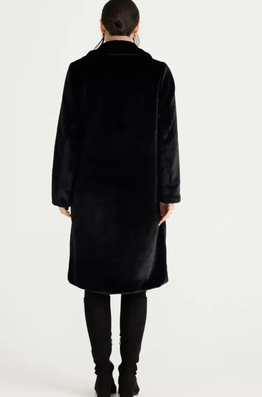 Brave + True Soho Long Coat in Black