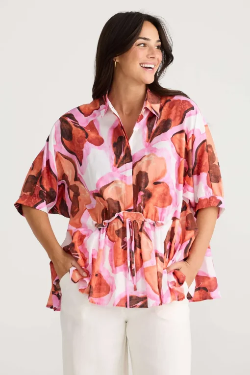 Brave + True Wonderland Top in Azalea