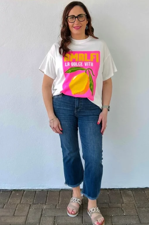 By Frankie Amalfi Pink Lemon Tee