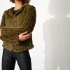 Caju Faux Fur Jacket in Khaki