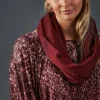 Eb & Ive Astor Snood in Deep Mulberry