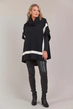 Eb & Ive Avino Poncho in Black