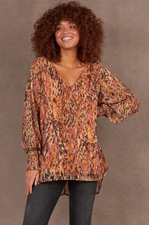 Eb & Ive Bantu Top in Ochre