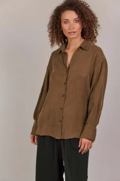 Eb & Ive Eden Shirt in Tobacco