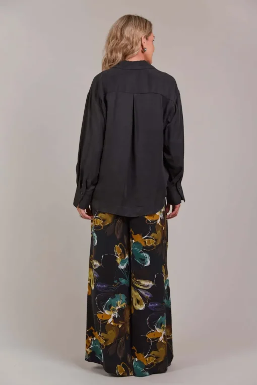 Eb & Ive Elsie Pant in Botanical Black