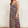 Eb & Ive La Mer Frill Maxi in Blume