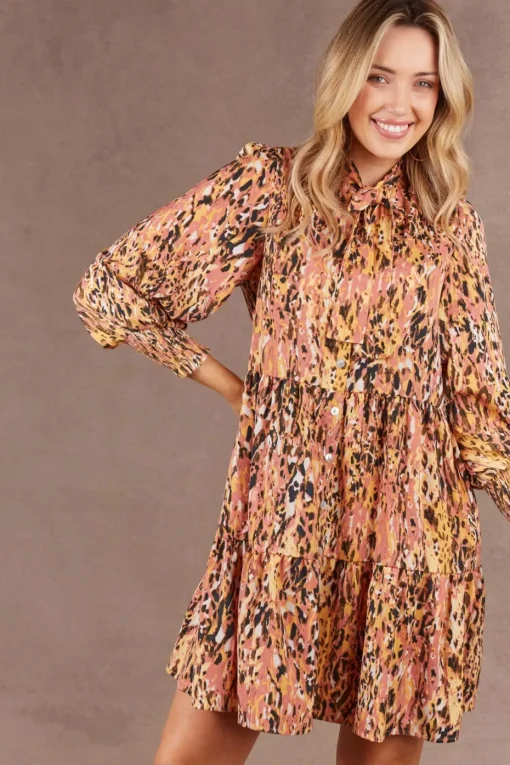 Eb & Ive Mayan Dress in Ochre
