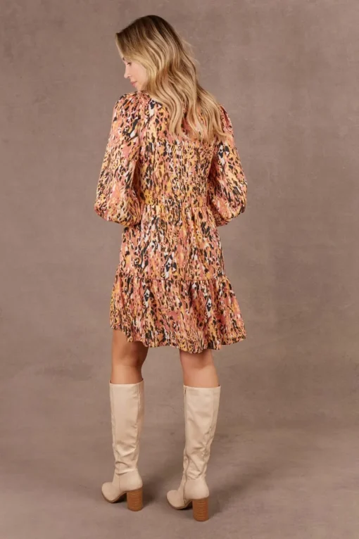 Eb & Ive Mayan Dress in Ochre