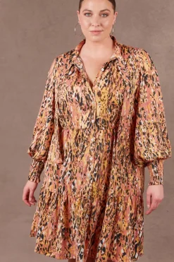 Eb & Ive Mayan Dress in Ochre