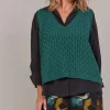 Eb & Ive Naviva Vest in Peacock