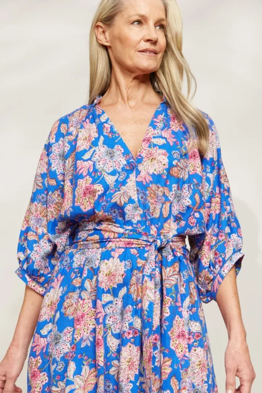 Eb & Ive Seraphic Tie Dress in Palme