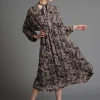 Fate & Becker Nightfever Bohemian Maxi in Navy Paisley