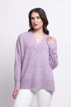 Foil Come Together Sweater in Lilac