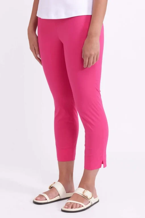 Foil Fuss Free Capri in Pink Flash