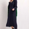 Foil Knotting Hill Dress in Midnight
