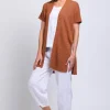Foil Long Island Cardi in Ginger
