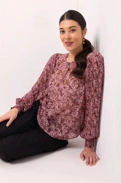 Foil Pleats To Meet You Blouse in Enchanting
