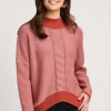 Foil Throw It In Reverse Sweater in Taffy Sweetpea