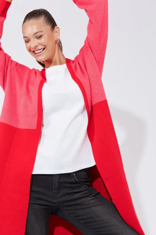 Haven Cyprus Cardigan in Chilli Pink