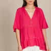 Isle of Mine Esme Top in Raspberry
