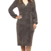 Jesse Harper Shimmer Dress in Bronze JH0463