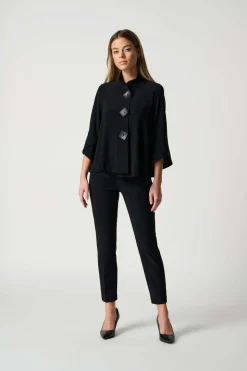 Joseph Ribkoff Classic Cropped Pant in Black 181089