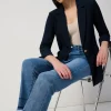 Joseph Ribkoff Crop Flare Jean in Vintage Blue Denim 251957