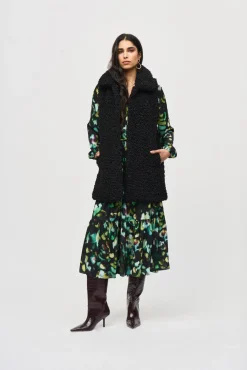 Joseph Ribkoff Georgette Maxi in Black Forest 243901X