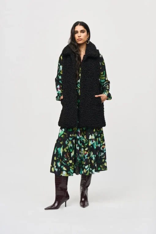 Joseph Ribkoff Georgette Maxi in Black Forest 243901X