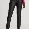 Joseph Ribkoff Millenium Slim Pant in Black Bronze 233191