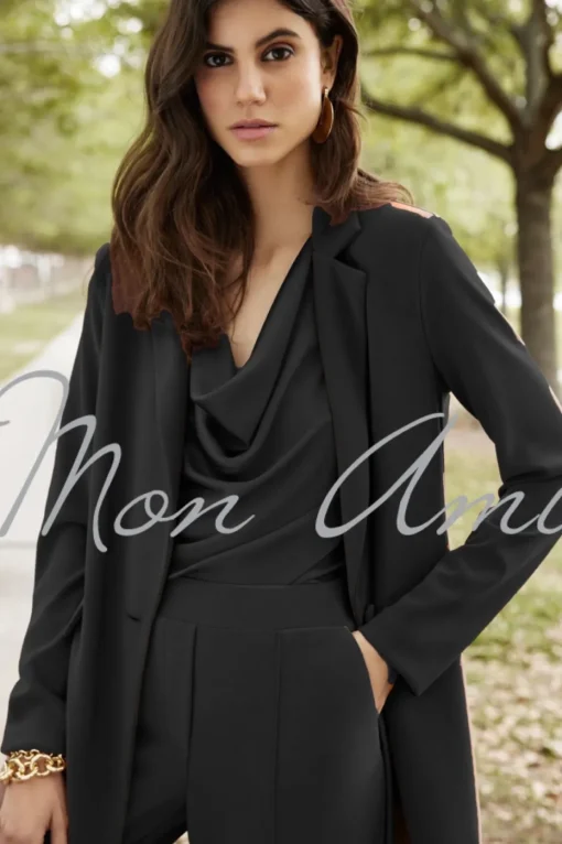 Joseph Ribkoff Straight Cut Blazer in Black 231064