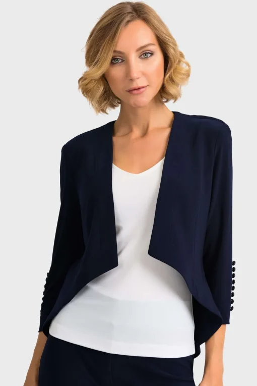 Joseph Ribkoff Tux Overpiece Jacket in Midnight 161140