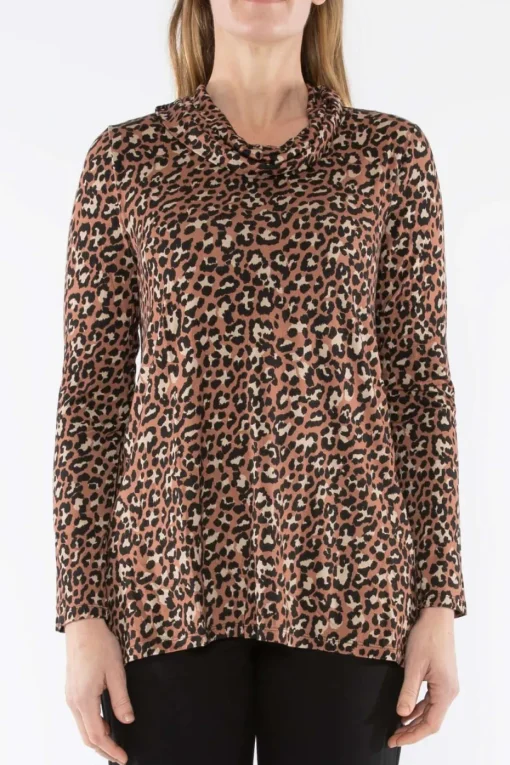 Jump Leopard Tee in Toffee