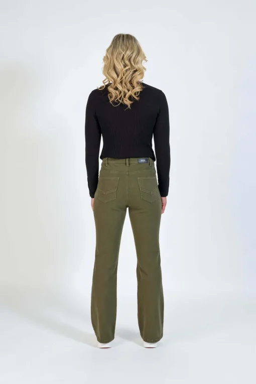 Knewe Potter Bootleg Jean in Khaki