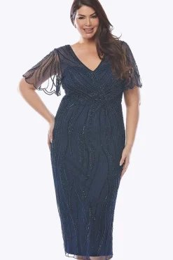 Layla Jones Beaded Dress in Midnight LJ0523