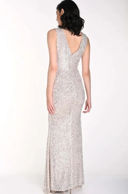Lyman by Frank Lyman Dress in Nude Silver 242304U