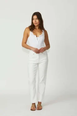New London Jean DOVER in Washed White