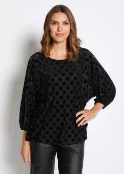Philosophy AUDREY Billow Tunic in Black Spot