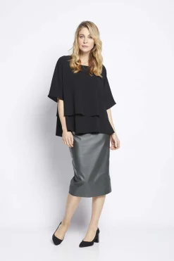 Philosophy MINX Pencil Skirt in Black