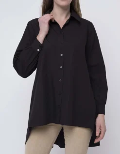 Ping Pong Everyday Poplin Shirt in Black