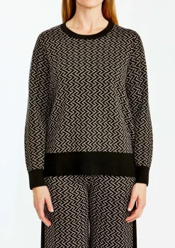 Ping Pong Kendall Pullover in Black Oatmeal