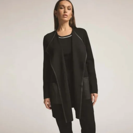 Raw by Raw Base Layer Cardi in Jet Black