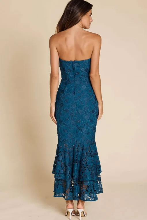 Romance Layla Maxi in Indigo Lace
