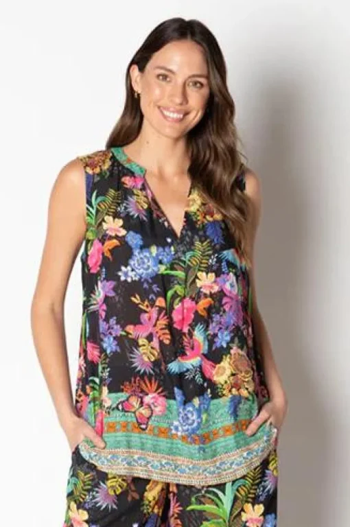 Ruby Ya Ya CAATINGA Top in Black