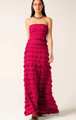 Sacha Drake Maddison Dress in Raspberry