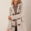 See Saw Boiled Wool Duffle Coat in Natural