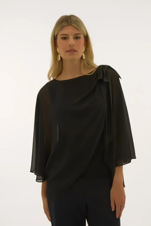 Signature by Joseph Ribkoff CascadeTop in Black 251739