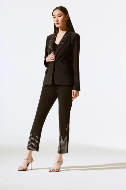 Signature by Joseph Ribkoff Blazer in Black Bling 243731